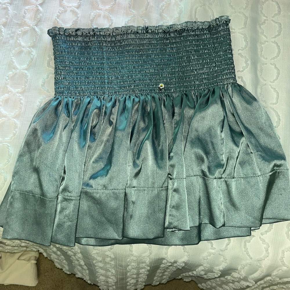 natural life blue skort